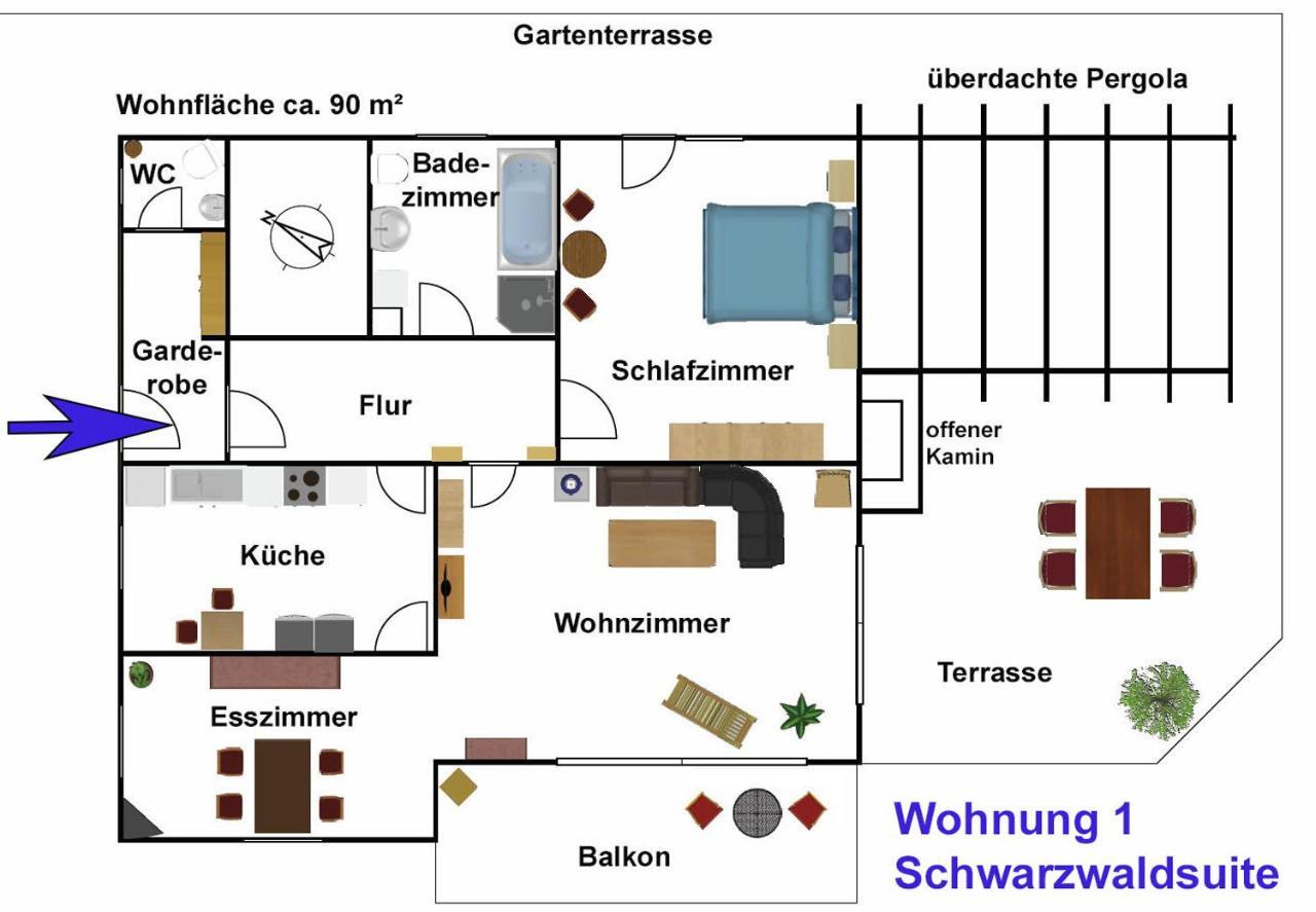Schwarzwaelder Ferienwohnungen 실바크 외부 사진